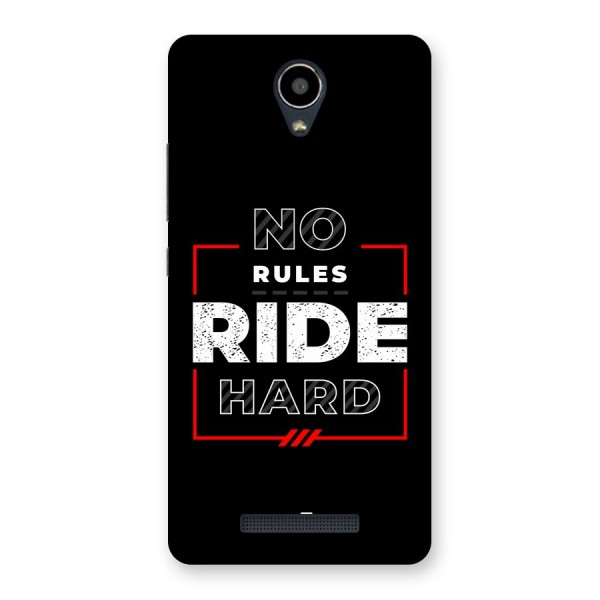 Rules Ride Hard Back Case for Redmi Note 2