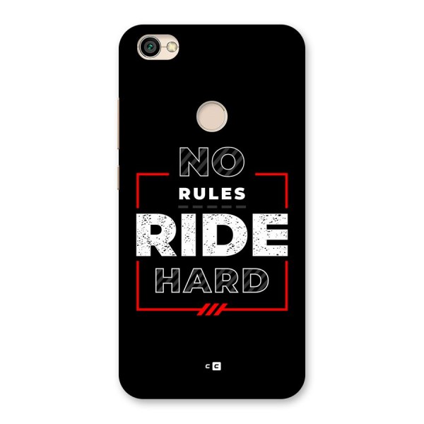 Rules Ride Hard Back Case for Redmi Y1 2017