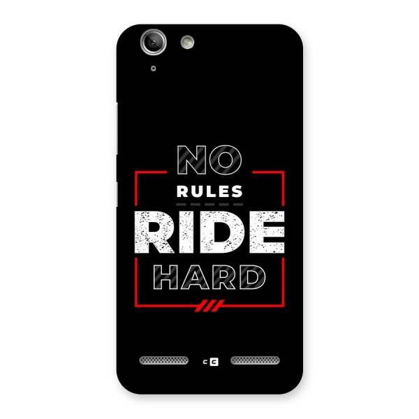 Rules Ride Hard Back Case for Vibe K5