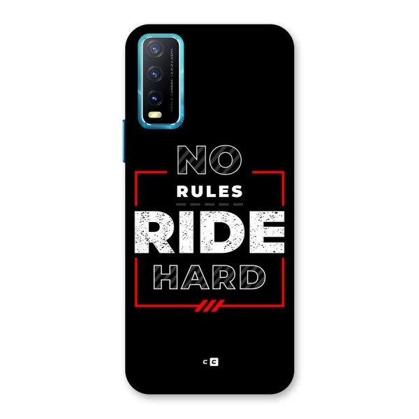 Rules Ride Hard Back Case for Vivo Y12s