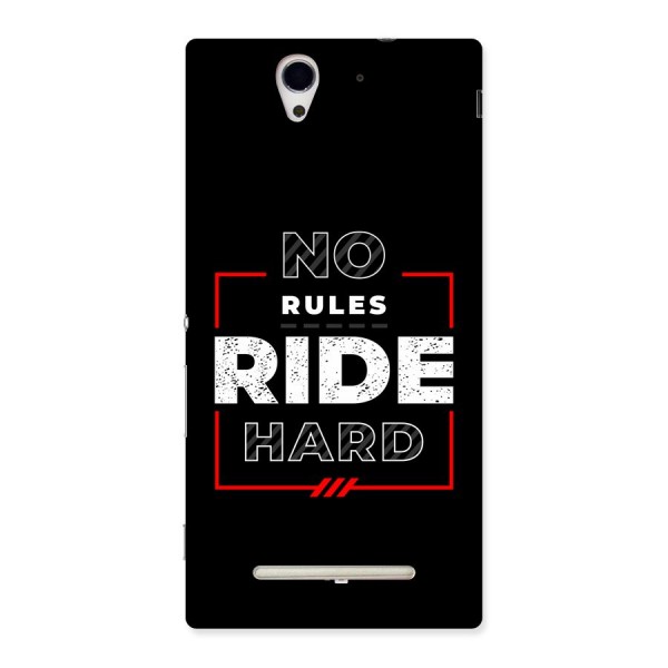 Rules Ride Hard Back Case for Xperia C3