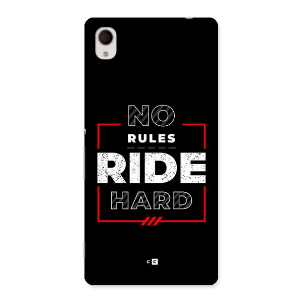 Rules Ride Hard Back Case for Xperia M4