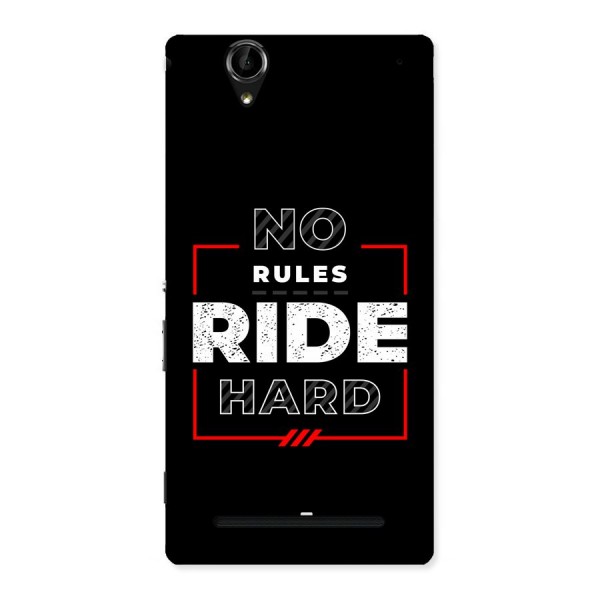 Rules Ride Hard Back Case for Xperia T2