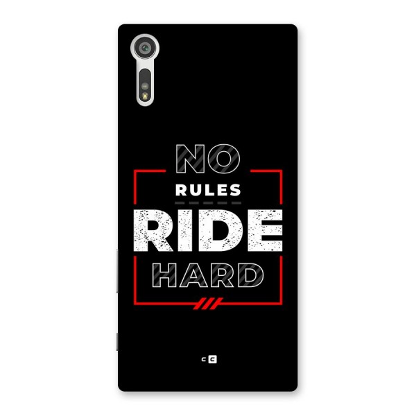 Rules Ride Hard Back Case for Xperia XZ