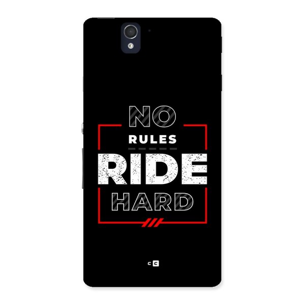 Rules Ride Hard Back Case for Xperia Z