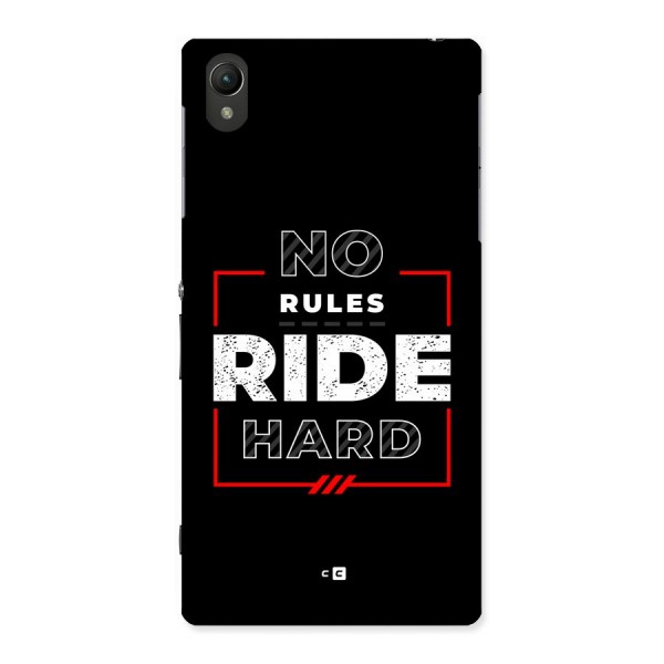 Rules Ride Hard Back Case for Xperia Z1