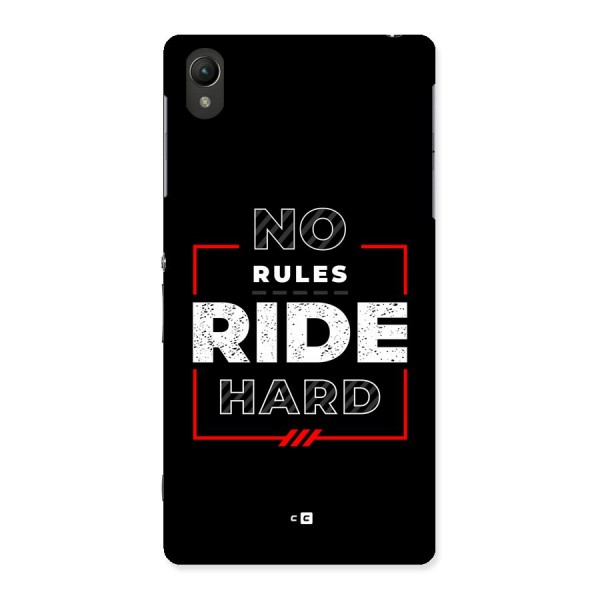 Rules Ride Hard Back Case for Xperia Z2