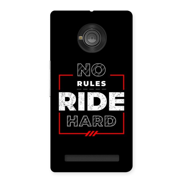 Rules Ride Hard Back Case for Yunique