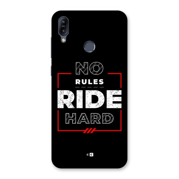 Rules Ride Hard Back Case for Zenfone Max M2