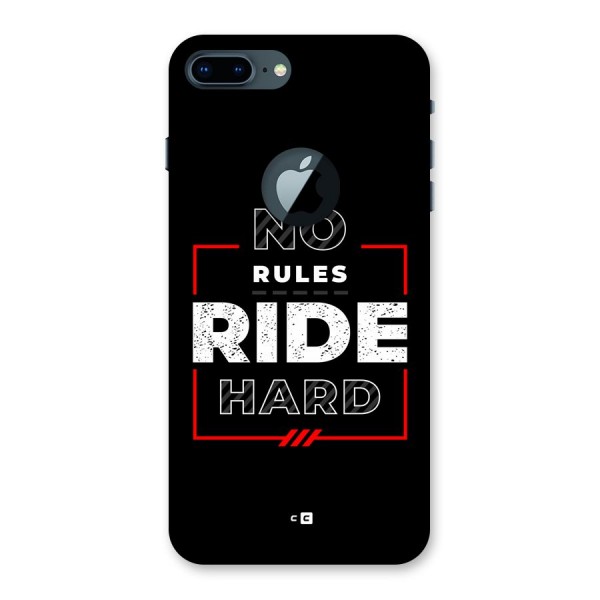 Rules Ride Hard Back Case for iPhone 7 Plus Logo Cut