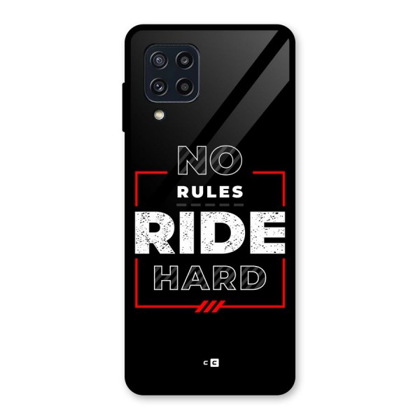 Rules Ride Hard Glass Back Case for Galaxy M32