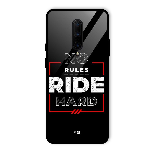 Rules Ride Hard Glass Back Case for OnePlus 7 Pro