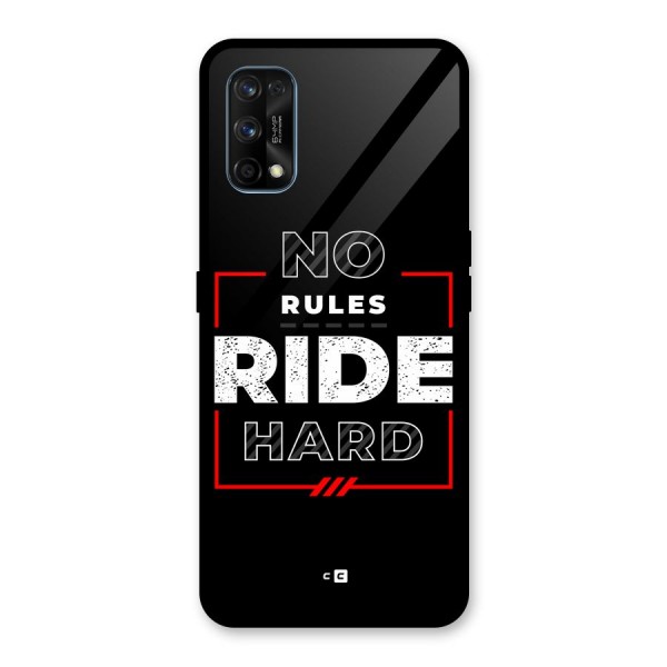 Rules Ride Hard Glass Back Case for Realme 7 Pro