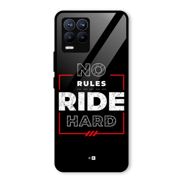 Rules Ride Hard Glass Back Case for Realme 8 Pro