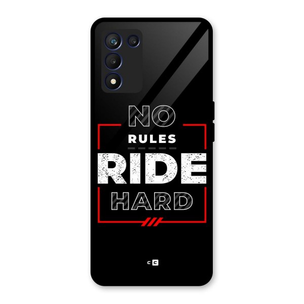 Rules Ride Hard Glass Back Case for Realme 9 5G Speed