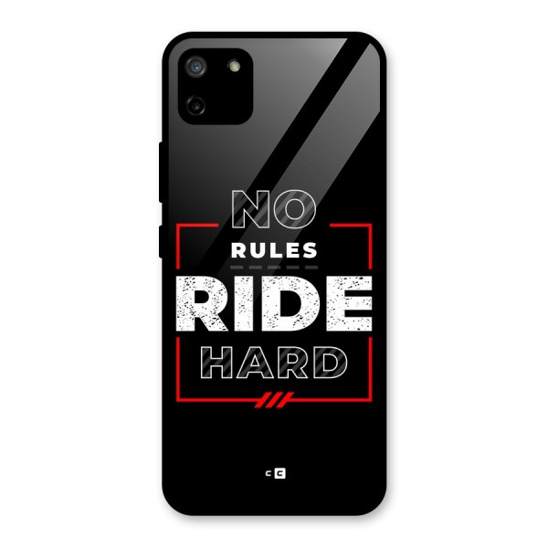Rules Ride Hard Glass Back Case for Realme C11