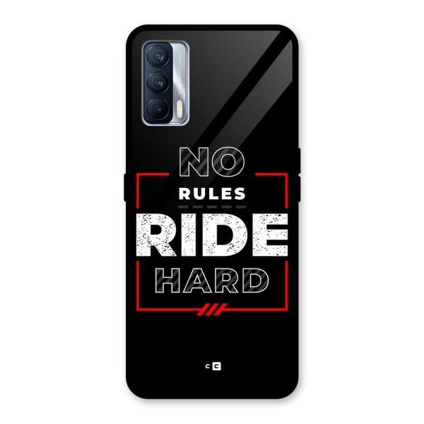 Rules Ride Hard Glass Back Case for Realme X7