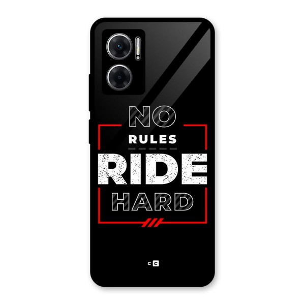 Rules Ride Hard Glass Back Case for Redmi 11 Prime 5G