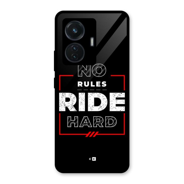 Rules Ride Hard Glass Back Case for iQOO Z6 44W