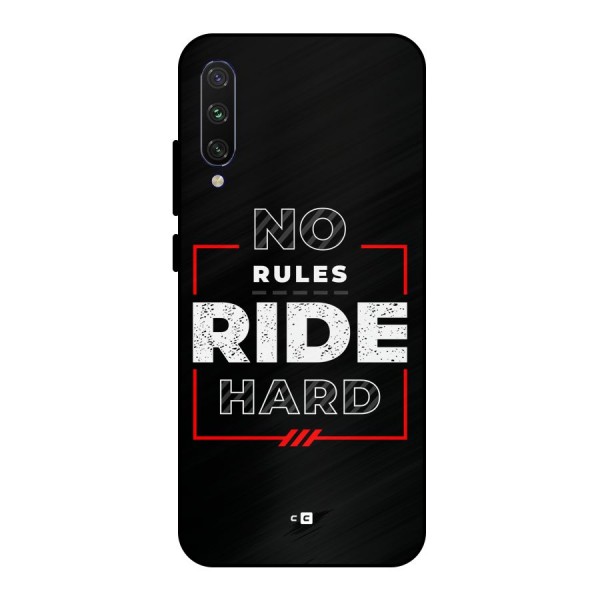 Rules Ride Hard Metal Back Case for Mi A3