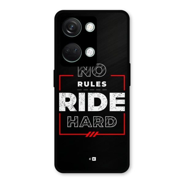 Rules Ride Hard Metal Back Case for OnePlus Nord 3