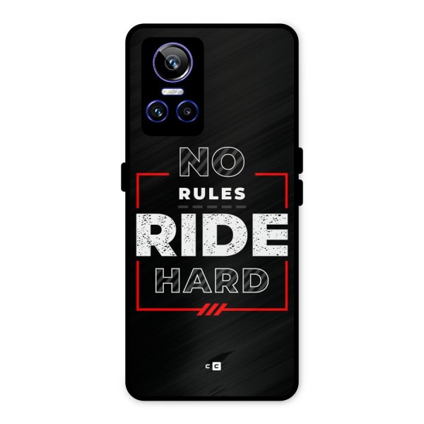 Rules Ride Hard Metal Back Case for Realme GT Neo 3