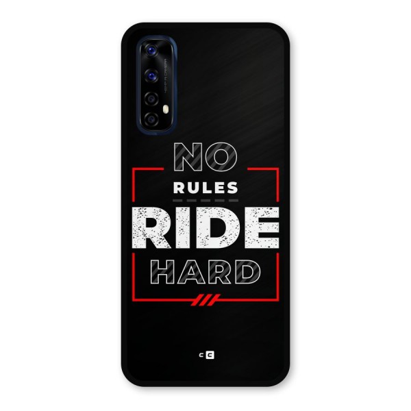Rules Ride Hard Metal Back Case for Realme Narzo 20 Pro