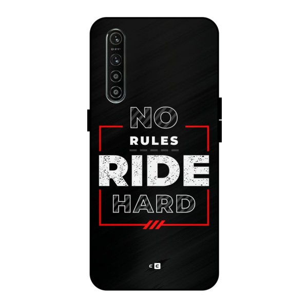 Rules Ride Hard Metal Back Case for Realme XT
