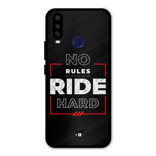 Rules Ride Hard Metal Back Case for Vivo V17