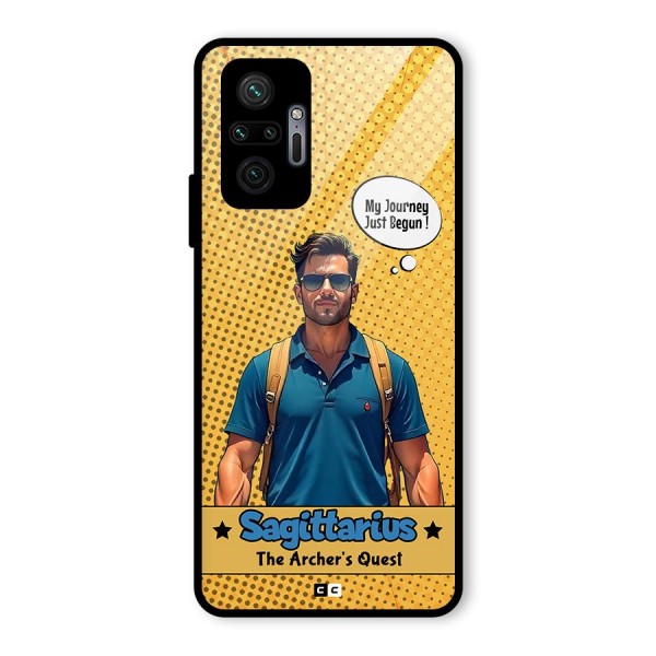 Sagittarius Quest Glass Back Case for Redmi Note 10 Pro Max