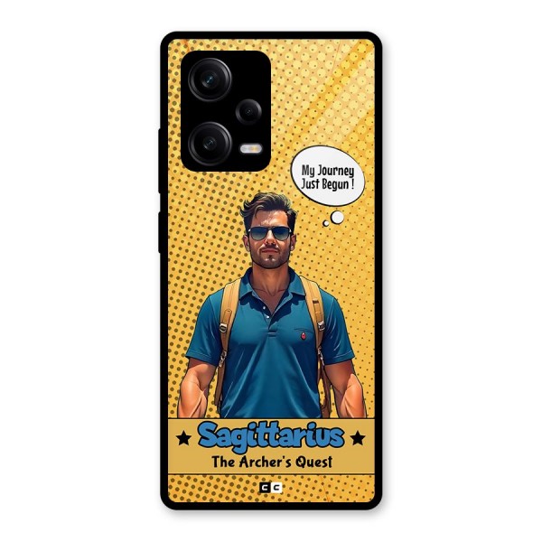 Sagittarius Quest Glass Back Case for Redmi Note 12 Pro