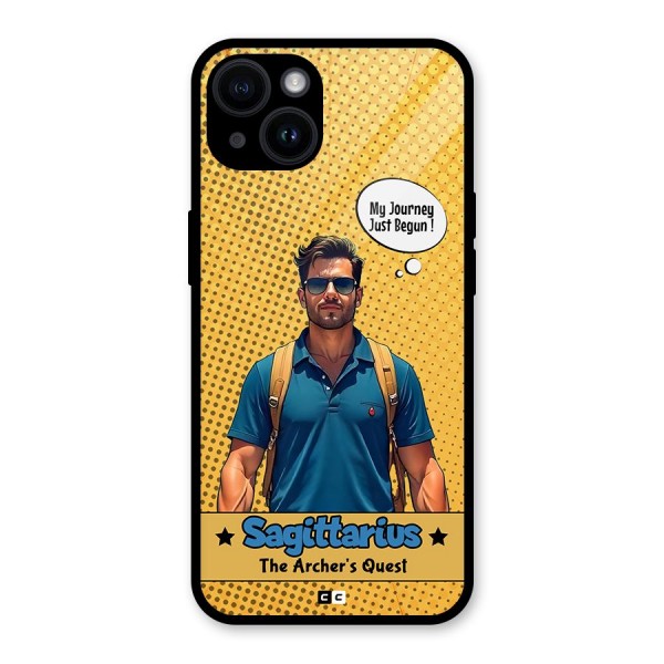 Sagittarius Quest Glass Back Case for iPhone 14