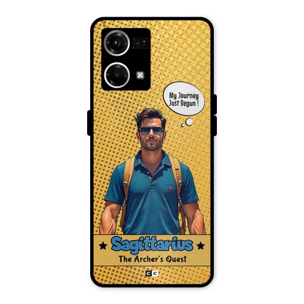 Sagittarius Quest Metal Back Case for Oppo F21s Pro 4G