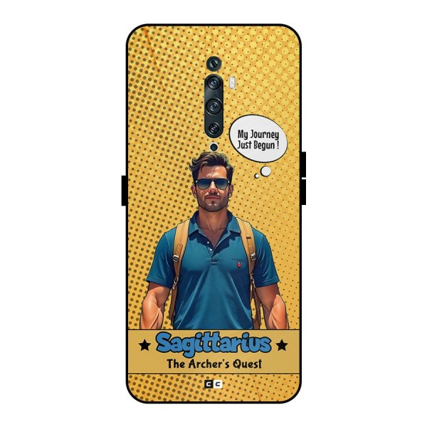 Sagittarius Quest Metal Back Case for Oppo Reno2 F