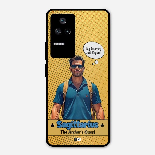 Sagittarius Quest Metal Back Case for Poco F4 5G
