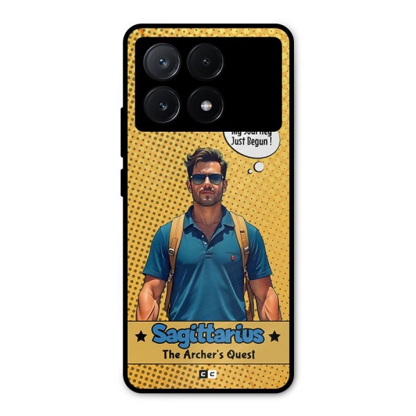 Sagittarius Quest Metal Back Case for Poco X6 Pro
