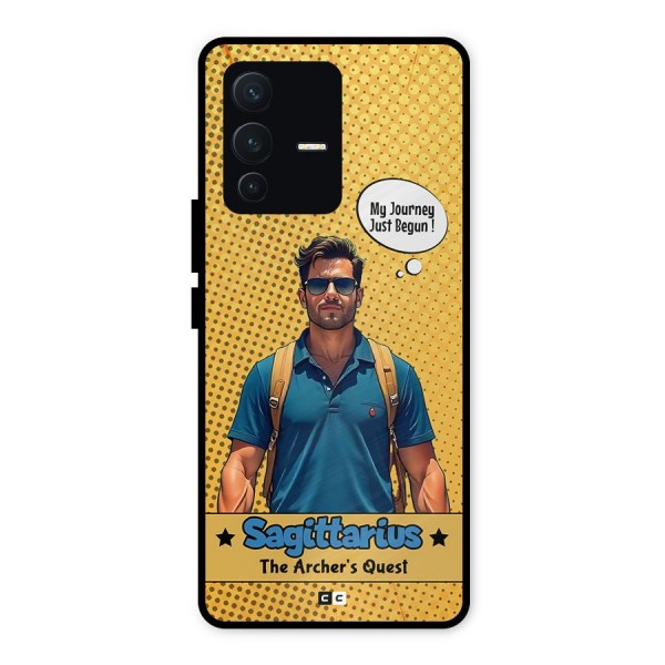 Sagittarius Quest Metal Back Case for Vivo V23 5G