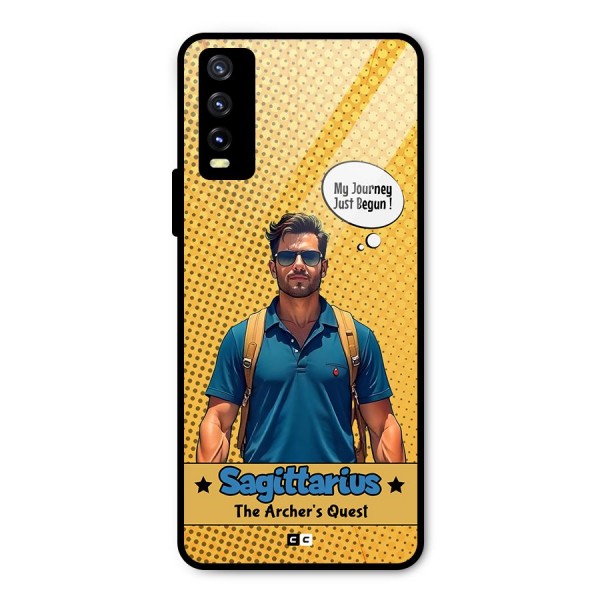 Sagittarius Quest Metal Back Case for Vivo Y20i