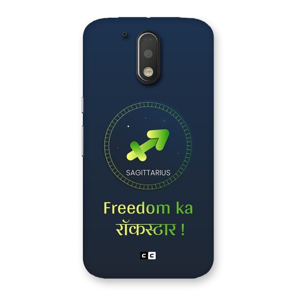 Sagittarius Rockstar Back Case for Moto G4 Plus