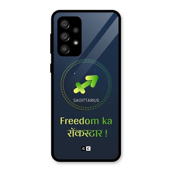 Sagittarius Rockstar Glass Back Case for Galaxy A32