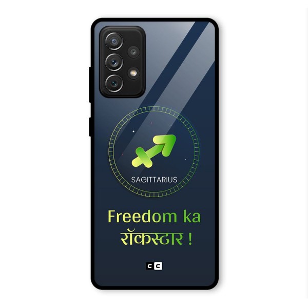 Sagittarius Rockstar Glass Back Case for Galaxy A72