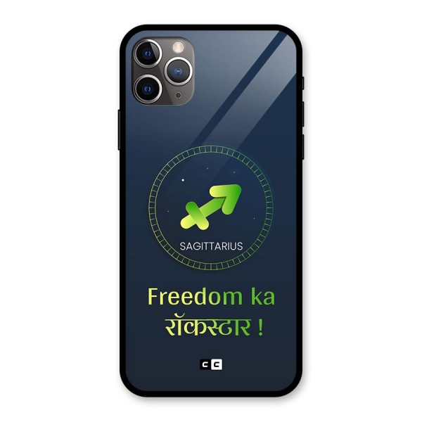 Sagittarius Rockstar Glass Back Case for iPhone 11 Pro Max
