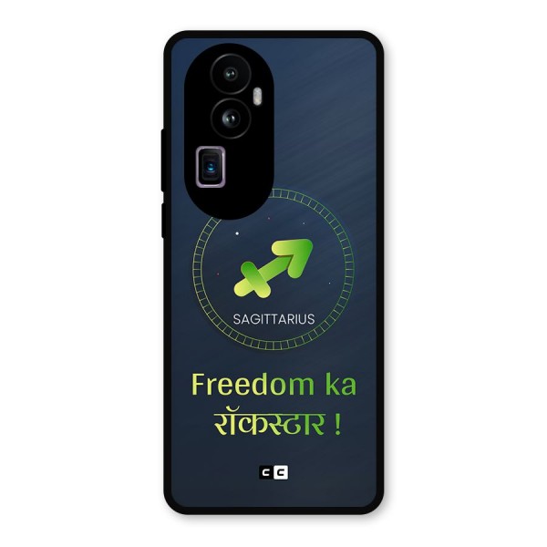 Sagittarius Rockstar Metal Back Case for Oppo Reno10 Pro Plus