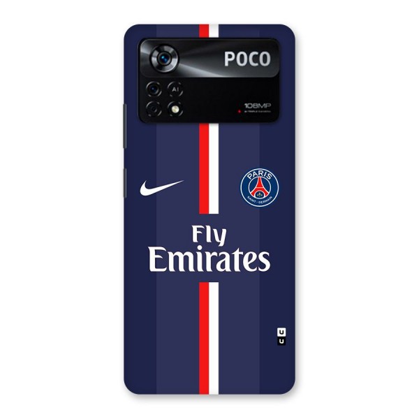 Saint Paris Jersey Back Case for Poco X4 Pro 5G