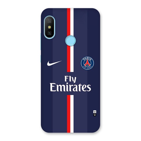Saint Paris Jersey Back Case for Redmi 6 Pro