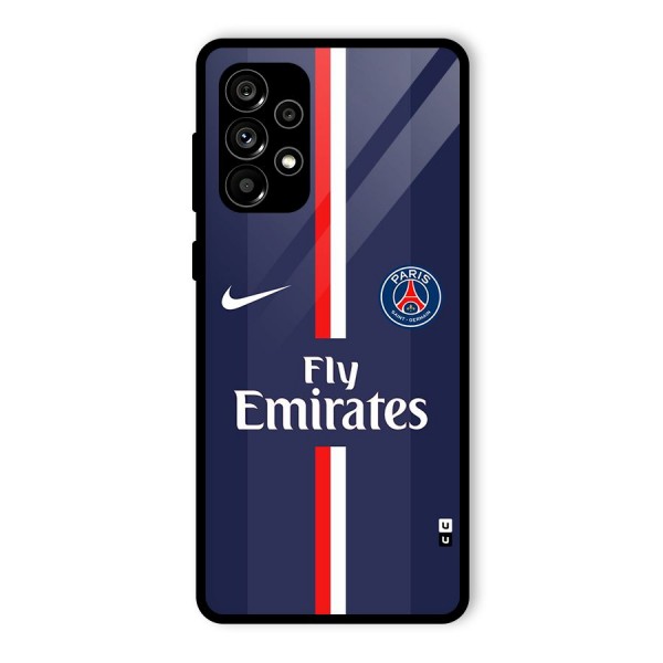 Saint Paris Jersey Glass Back Case for Galaxy A73 5G