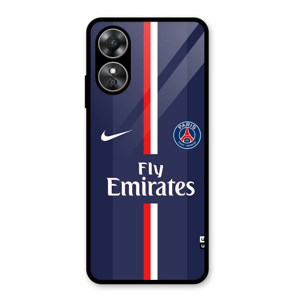 Saint Paris Jersey Glass Back Case for Oppo A17