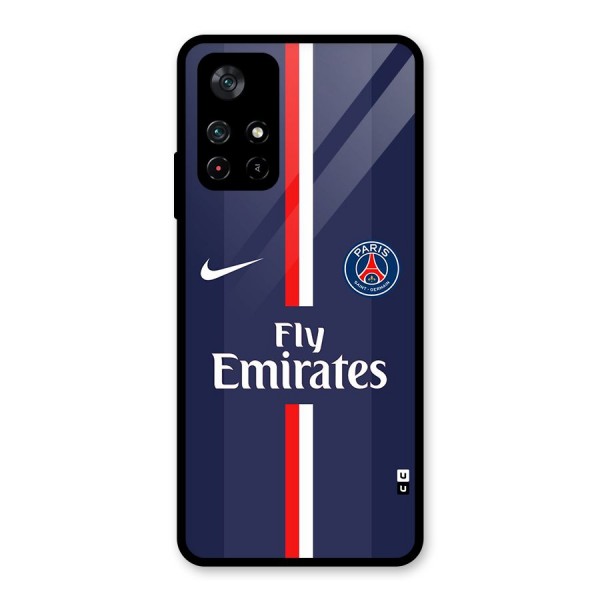 Saint Paris Jersey Glass Back Case for Poco M4 Pro 5G