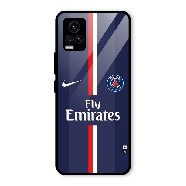 Saint Paris Jersey Glass Back Case for Vivo V20 2021