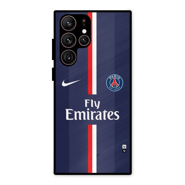 Saint Paris Jersey Metal Back Case for Galaxy S22 Ultra 5G